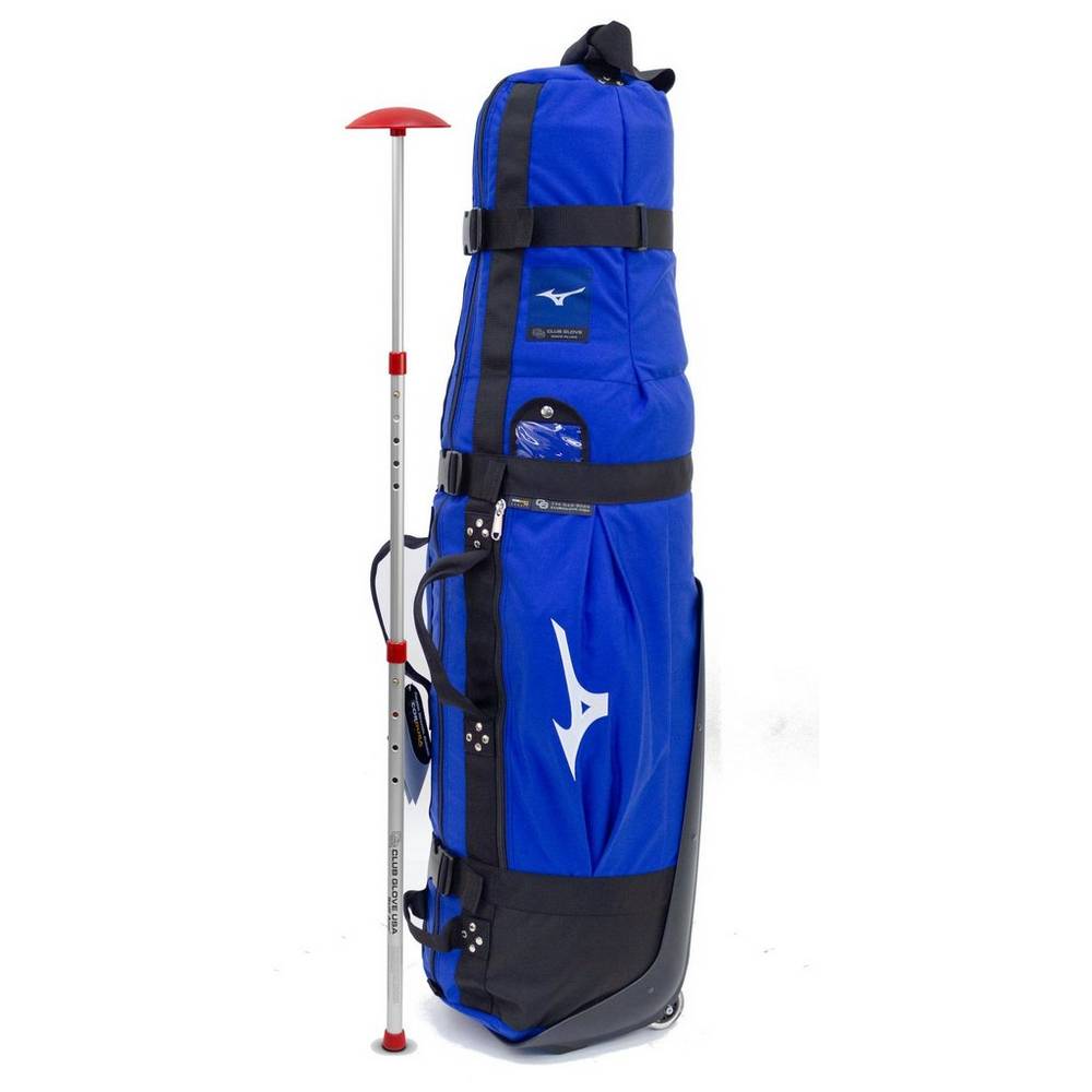 Mochila Mizuno Golfe CG Collegiate Travel - Homem - Azul Marinho/Pretas - NIJTP1623